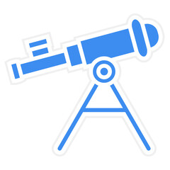 Vector Design Telescope Icon Style