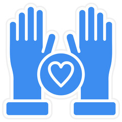 Vector Design Hands Up Icon Style