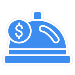 Vector Design Catering Fee Icon Style