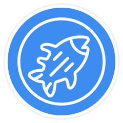 Vector Design Fish Icon Style
