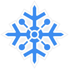 Vector Design Snowflake Icon Style