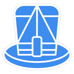 Vector Design Autumn Hat Icon Style