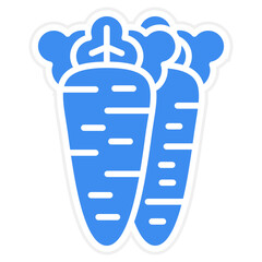 Vector Design Carrot Icon Style