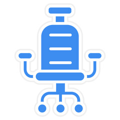 Vector Design Gaming Chair Icon Style