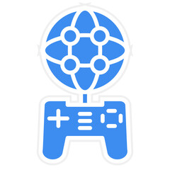 Vector Design Online Gaming Icon Style