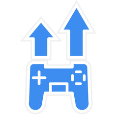 Vector Design Level Up Icon Style