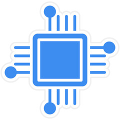Vector Design Cpu Icon Style