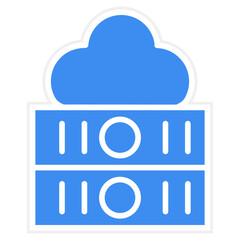 Vector Design Cloud Storage Icon Style