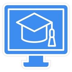 Vector Design Computer Science Degree Icon Style