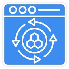 Vector Design Cell Reprogramming Icon Style