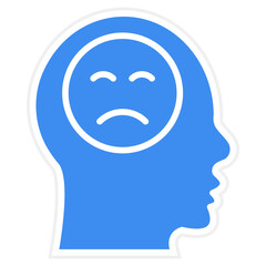 Vector Design Depression Icon Style
