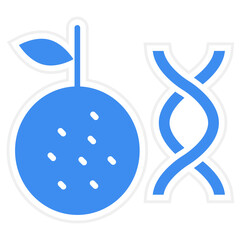 Vector Design Non Gmo Ingredients Icon Style