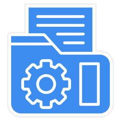 Vector Design Documents Management Icon Style