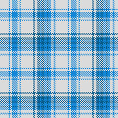 Tartan Grey Blue Plaid Pattern Seamless. Checkered fabric texture for flannel shirt, skirt, blanket
