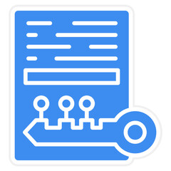 Vector Design Asymmetric Keys Icon Style