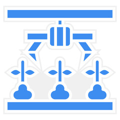 Fototapeta premium Vector Design Agricultural Robot Icon Style