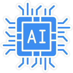 Vector Design Artificial Intelligence Icon Style