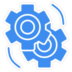 Vector Design Cog Icon Style