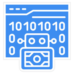 Vector Design Binary Code Icon Style