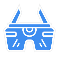 Vector Design Future Eyeglasses Icon Style