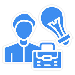 Vector Design Career Advice Icon Style