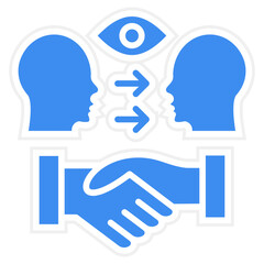 Vector Design First Impression Icon Style