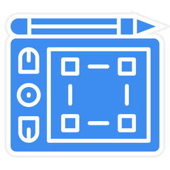 Vector Design Drawing Tablet Icon Style