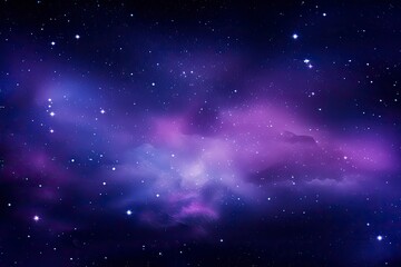 The Milky Way in Purple Hues with Stars, Set Against a Dark Sky-Blue and Light Brown Palette.
