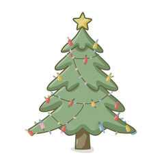 Obraz premium May your Christmas be merry and bright, just like these festive trees! christmas tree clipart no background