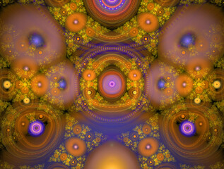 Imaginatory fractal abstract background Image