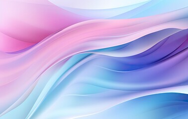 Smooth and Shiny Abstract Background with Cool Blue and Purple Flowing Fabric Style in Light Sky-Blue and Pink.