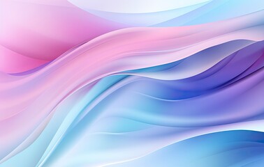 Fototapeta premium Smooth and Shiny Abstract Background with Cool Blue and Purple Flowing Fabric Style in Light Sky-Blue and Pink.