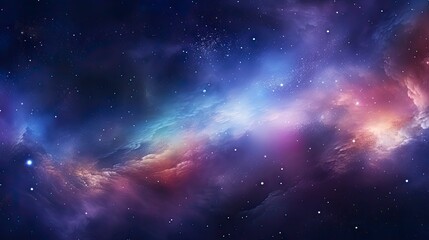 Fototapeta na wymiar Vibrant Galaxy Cloud Nebula Starry Night Cosmos Universe for Supernova Wallpaper.