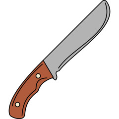 Adventure Knife Illustration PNG Transparent Background