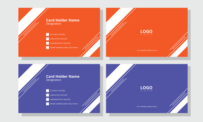 simple creative vertical visiting or business card .