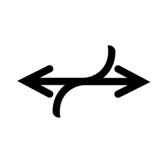 Arrow Icon in trendy flat style vector illustration. U tern icon.