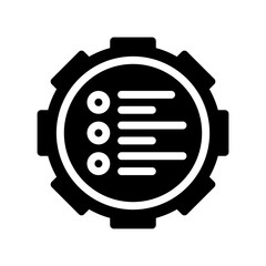 check list glyph icon