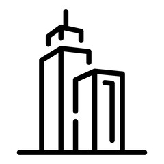 city town Line Icon