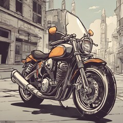 Motorcycle Icon Background Very Cool