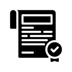 agreement glyph icon