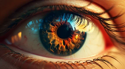 Möbelaufkleber Close-up of the human eye © Hassan