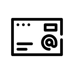 mail line icon