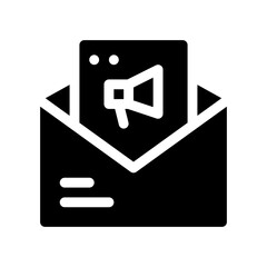 newsletter glyph icon