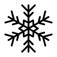 snowflake outline icon