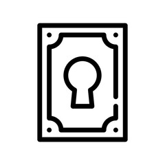 keyhole line icon
