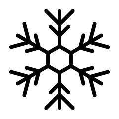 snowflake outline icon