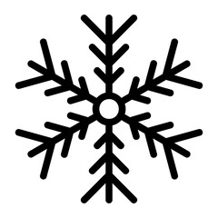Obraz premium snowflake outline icon