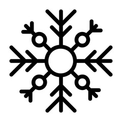 snowflake outline icon