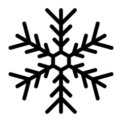 snowflake outline icon