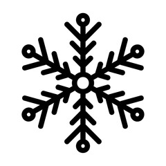 snowflake outline icon